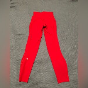 lululemon athletica Red Leggings